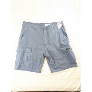 Wrangler Mens Relaxed Fit Blue Cargo Shorts Hits‎ The Knee Size 36 NWT